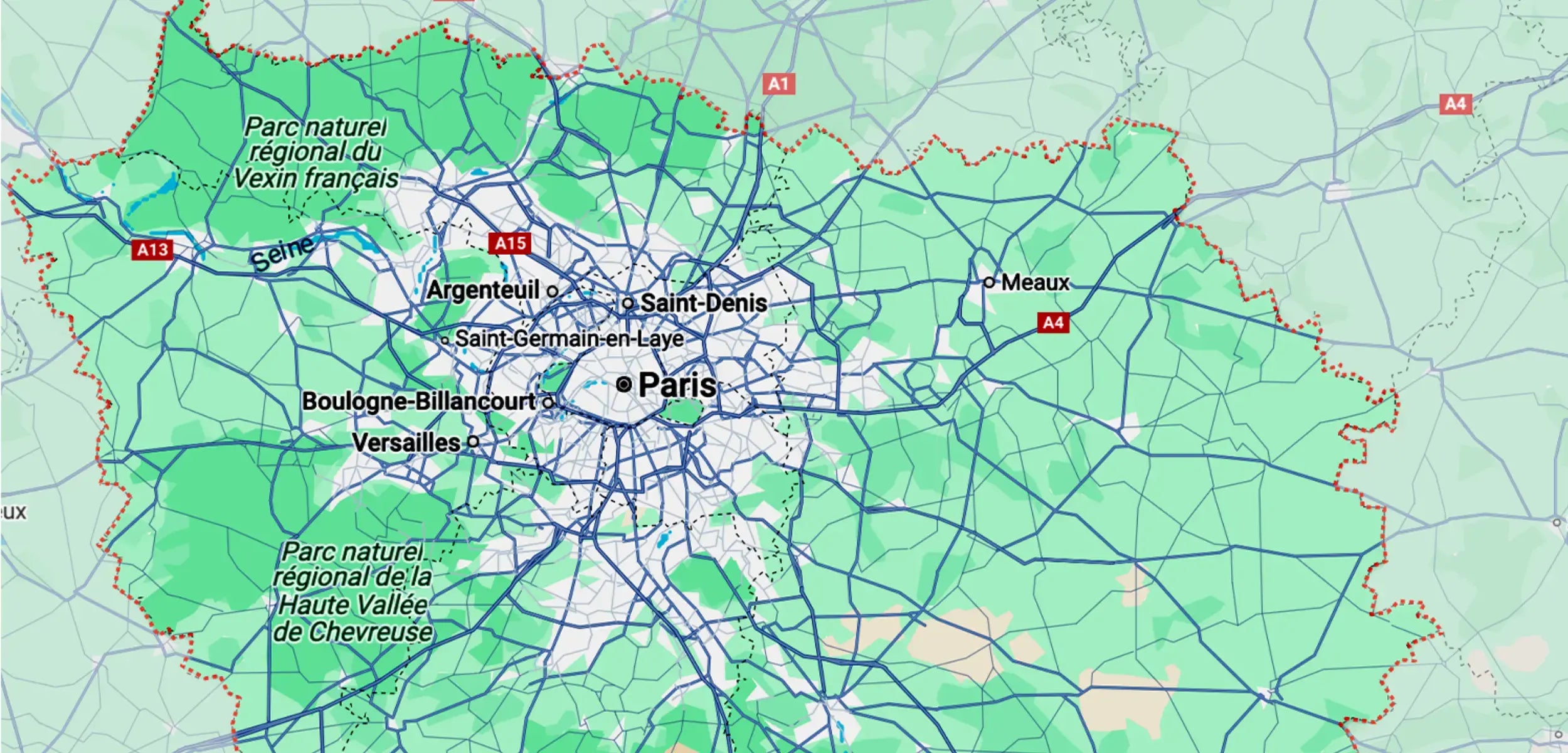 Carte des zones d’intervention pour le nettoyage de voiture à domicile en Île-de-France