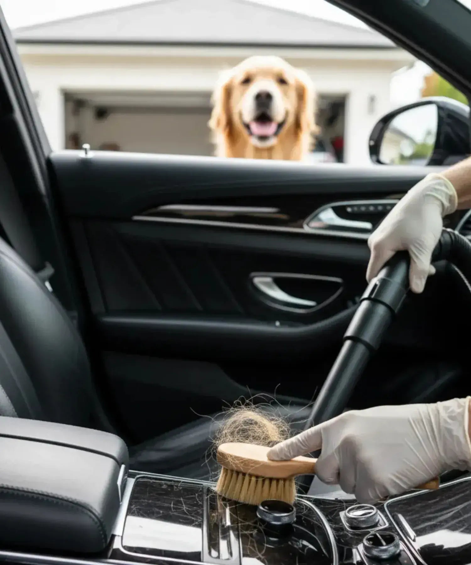 Nettoyage intérieur de voiture à Argenteuil pour enlever les poils d’animaux et redonner un habitacle impeccable.